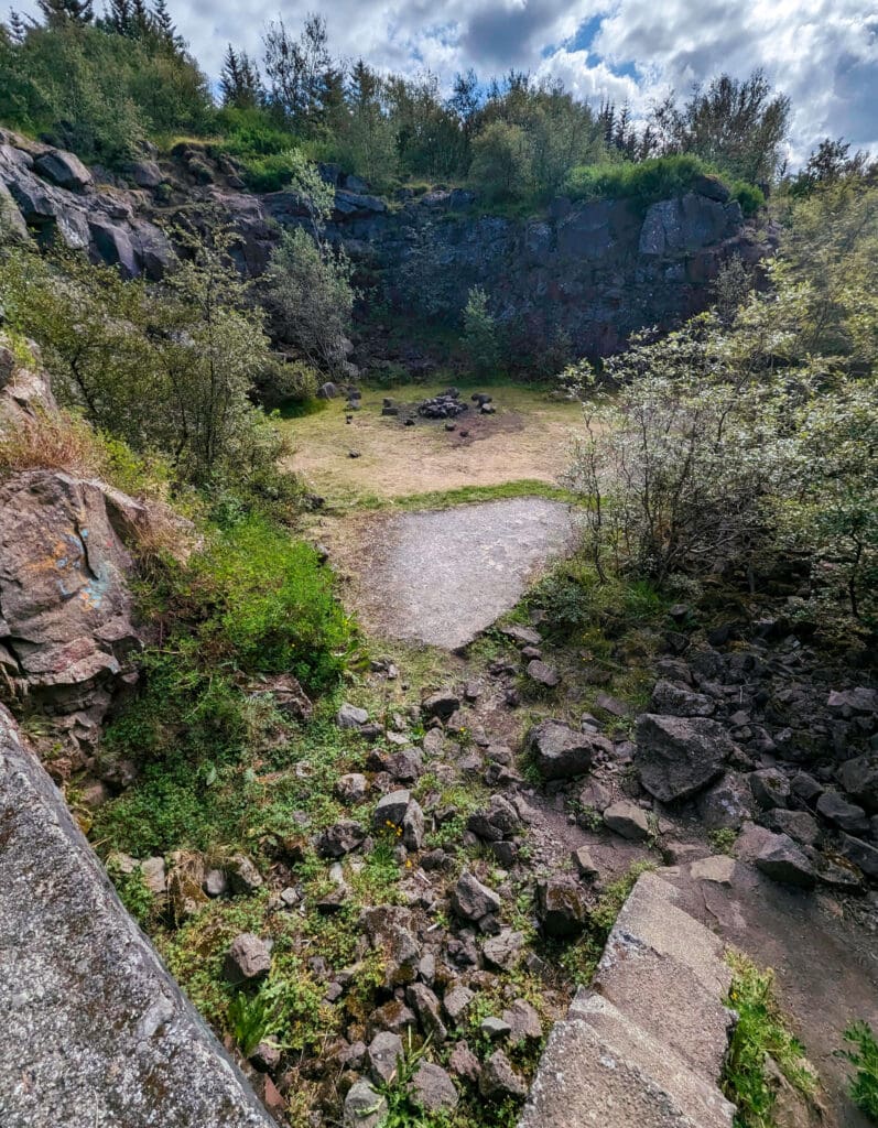 Walking through the plant filled overgrown World War 2 ruins of an Icelandic air base