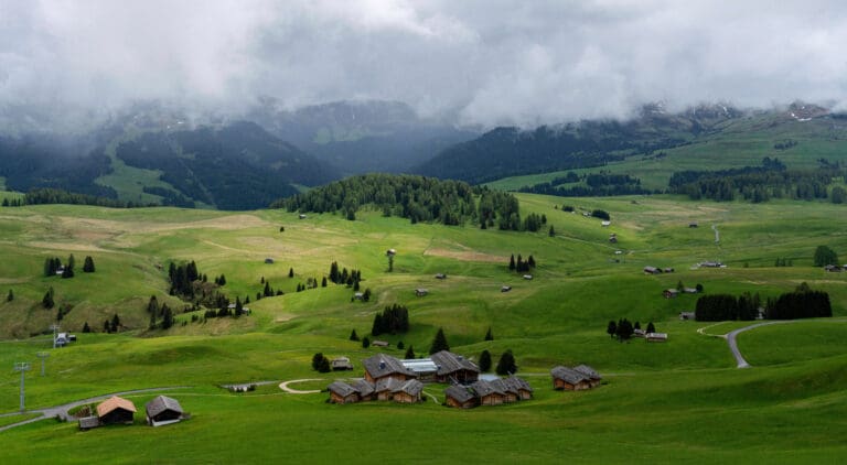 Wide rolling hills of the Panorama trail make for a lovely Dolomites stroll