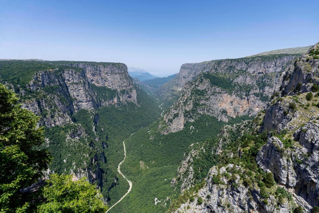 The wide and expansive Vikos Gorge from the Beloi Viewpoint is one of the most underrated things to do in Greece.