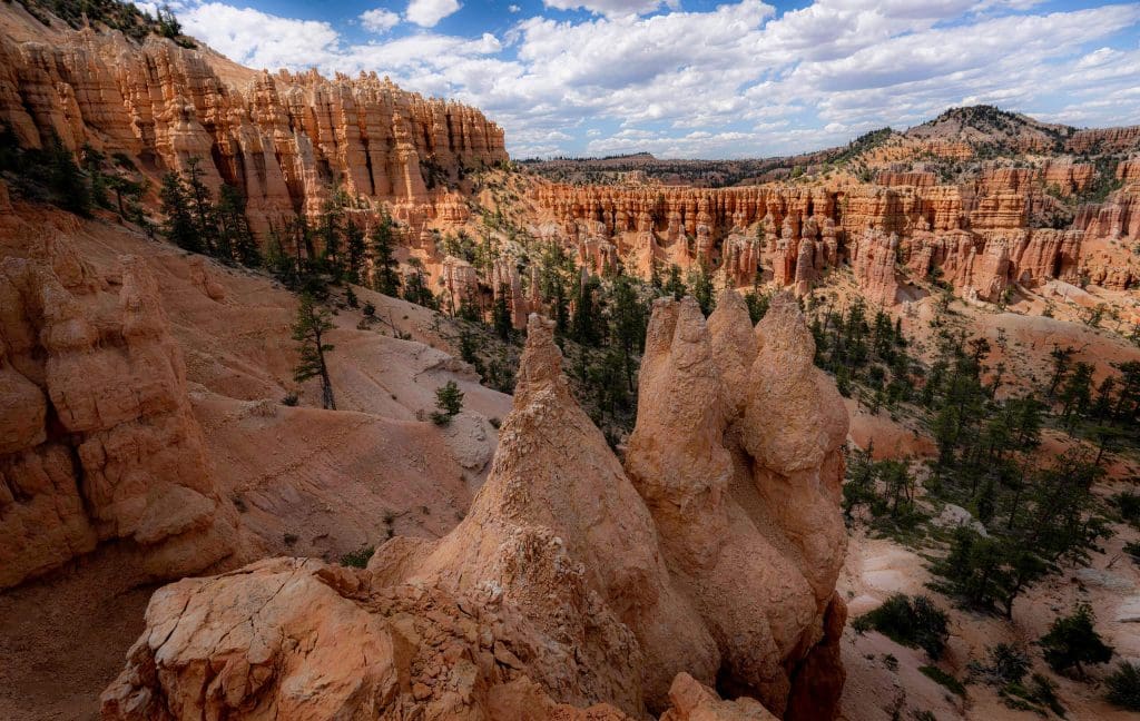 Overlooking the natural hoodoos of Bryce Canyon National Park, one of the best national parks in Utah.